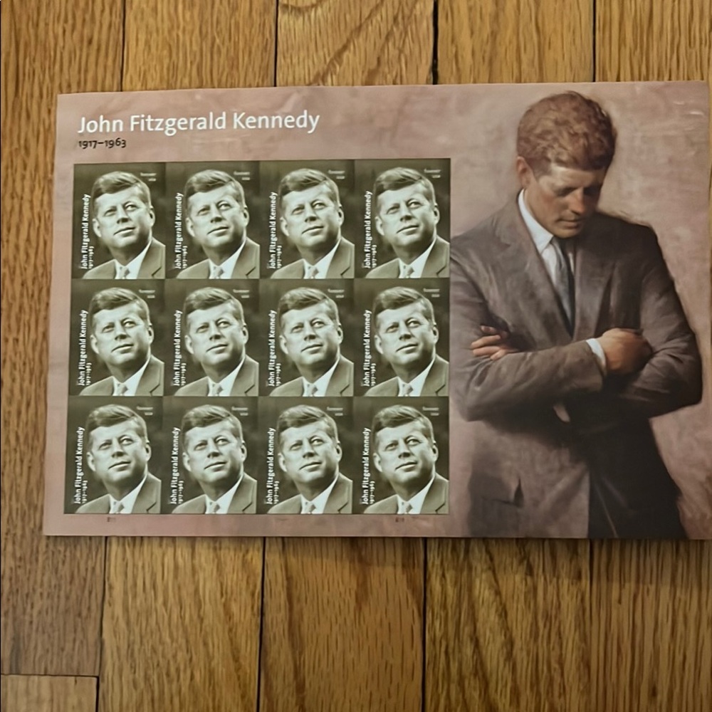 John Fitzgerald Kennedy Commemorative Stamp Sheet